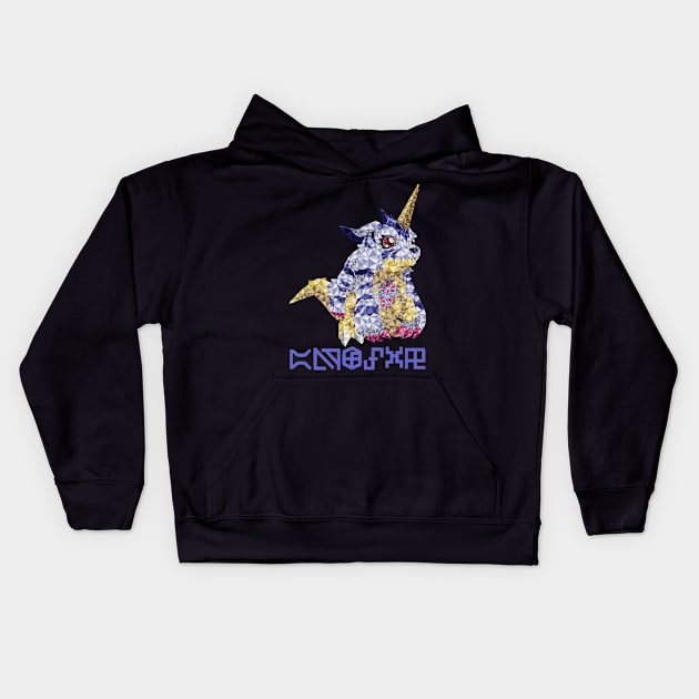 Polygon Gabumon Kids Hoodie by Bajingseng